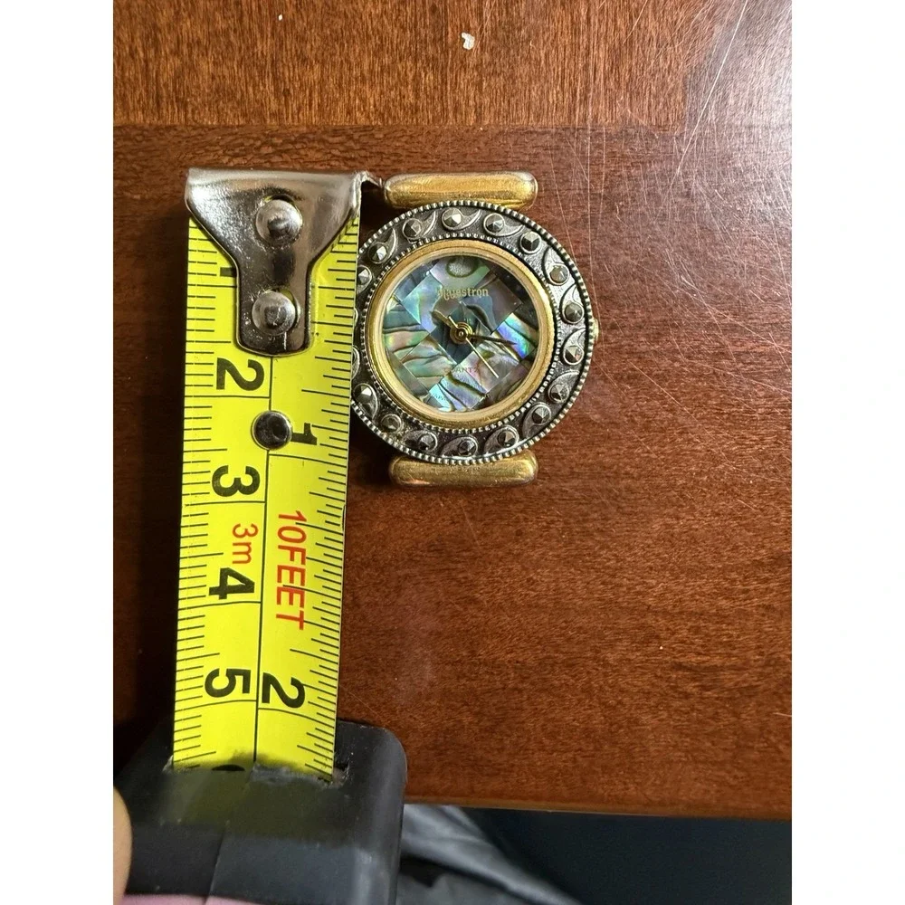 VTG  Majestron‎ Majesti Ladies  Watch Abalone Dial Gold & Black Tone No Band
